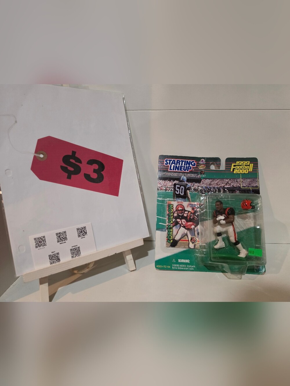 Corey Dillon NFL Cincinnati Bengals Starting Lineup 1999 Edition CIB